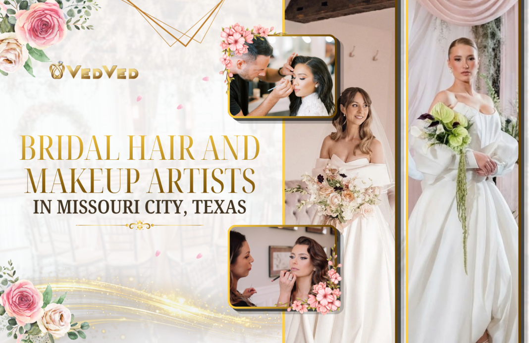Bridal hair and makeup artists in Missouri City, Texas